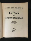 Lettres &agrave; G&eacute;nica Athanasiou / Antonin Artaud
