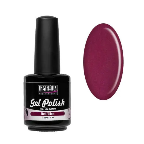 Ojă permanentă Inginails Professional - Red Wine 15 ml