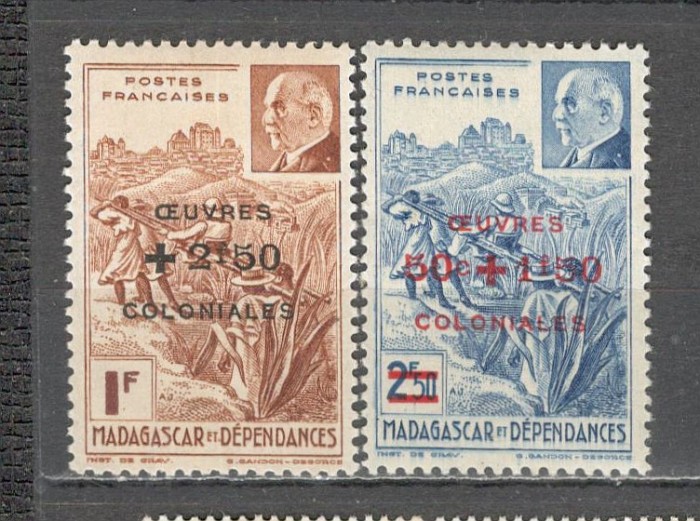 Madagascar.1944 Ajutor colonial-supr. SM.143