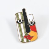 Brosa martisor chip abstract