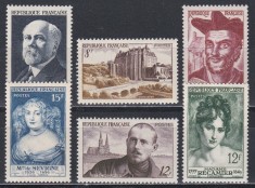 Franta 1950 - 6 Serii, MNH