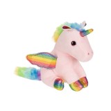Unicorn din Plus cu aripi, 21 cm, Roz/Curcubeu, ATU-082538, Oem
