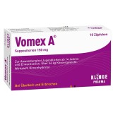 Supozitoare, Klinge Pharma, Vomex A, pentru Adulti, Impotriva Raului de Miscare, 150mg, 10 buc