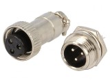 Soclu Mufă Microfoane MINI 3 Pin, CONNFLY