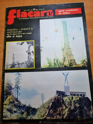 revista flacara 25 mai 1974-arti.despre judetele alba si arges,barajul vidraru foto