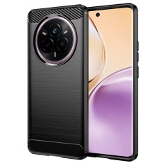 Husa Realme 14 Pro Techsuit Carbon Silicone, negru foto