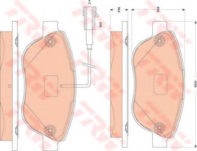 Set placute frana,frana disc FIAT PUNTO (199) (2012 - 2016) TRW GDB1829 foto