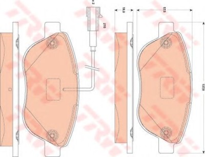 Set placute frana,frana disc FIAT GRANDE PUNTO (199) (2005 - 2016) TRW GDB1829 foto