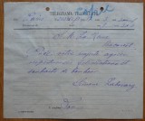 Telegrama adresata Reginei Elisabeta de la Paris de Simone Lahovary , antebelica