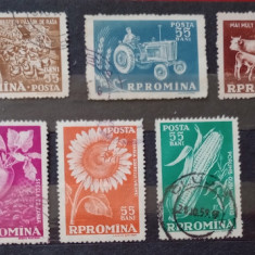 Romania 1959 Lp 473 ,10 ani de la primele G.A.C. serie stampilata
