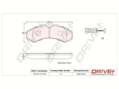 Dr!ve+ DP1010.10.1046 set placute frana,frana disc