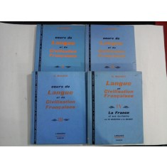 LANGUE ET CIVILISATION FRANCAISES -G. MAUGER - 4 volume