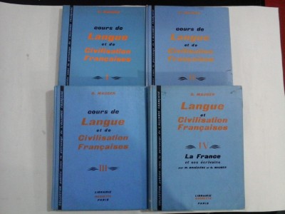 LANGUE ET CIVILISATION FRANCAISES -G. MAUGER - 4 volume foto