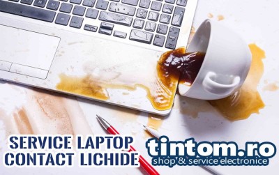 Service Laptop : Depanare Contact Lichide foto