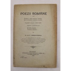 POEZII ROMANE de Dr. M.P. TRANDAFIRESCU , 1906