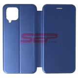Husa Flip Round Samsung Galaxy A22 4G Albastru Royal | Toc Protectie Premium