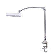Lampa ergonomica 10 leduri cu brat lung si sistem de prindere de masa pentru masini de cusut, cu stecher pentru priza, 5W foto