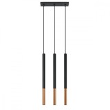 Lampă suspendată MOZAICA 3L negru/coper, Sollux Lighting