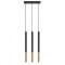 Lampă suspendată MOZAICA 3L negru/coper, Sollux Lighting