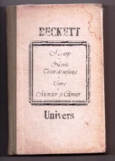 samuel beckett molloy nuvele texte de nefiinta cum e mercier si camier cartonata