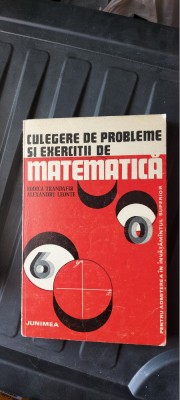 CULEGERE DE PROBLEME SI EXERCITII DE MATEMATICA TRANDAFIR .LEONTE JUNIMEA foto