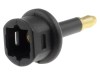 Conector Adaptor Toslink Optic Drept CLIFF Jack 3.5mm la Toslink FM65010