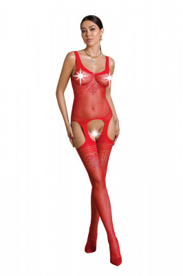 Passion catsuit Eco BS008 S/M Red foto