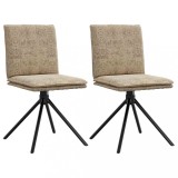 vidaXL Scaun de sufragerie din piele sintetică gri deschis 4101279