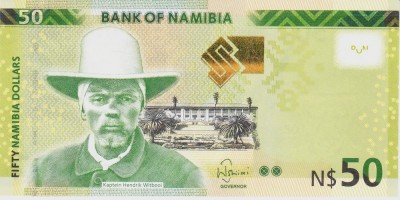 Bancnota Namibia 50 Dolari 2019 - P13c UNC foto