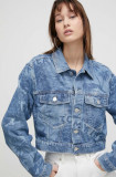 Cumpara ieftin Tommy Jeans geacă din denim femei, de tranziție DW0DW17664