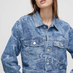 Tommy Jeans geacă din denim femei, de tranziție DW0DW17664