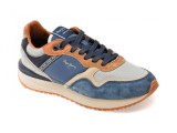Cumpara ieftin Pantofi sport PEPE JEANS albastri, BUSTER PRO COMBI, din material textil