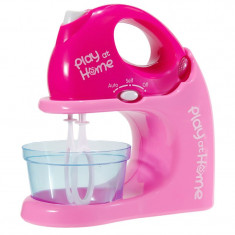 Mixer cu bol Play at Home, 20 cm, Roz foto