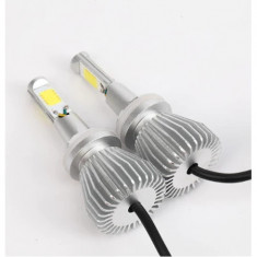 Set 2 LED Auto H11 H8 H9 24w 3000 lumeni 6000k LED 12v 24v