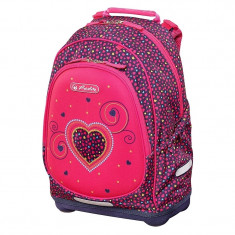 Rucsac scoala Herlitz Bliss Pink Hearts + CADOU foto