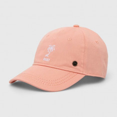 Roxy șapcă de baseball din bumbac culoarea portocaliu, cu imprimeu