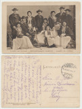 Cristian jud Sibiu ilustrata din 1916 - grup de landleri (imigranti austrieci), Circulata, Printata