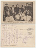 Cristian jud Sibiu ilustrata din 1916 - grup de landleri (imigranti austrieci)