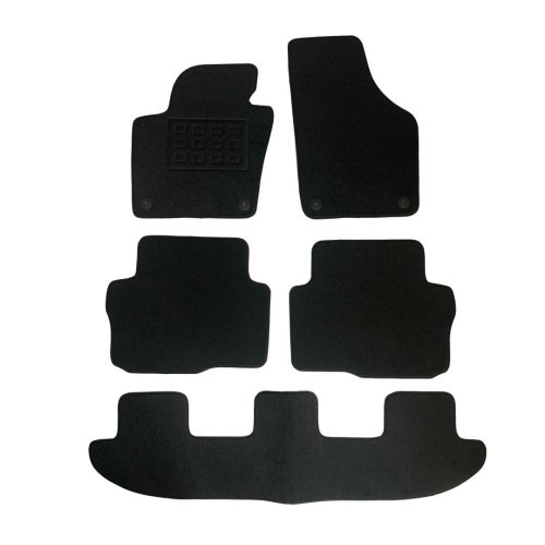 Covorase mocheta VW Sharan (7N) 2010-2022 Negru, set de 5 bucati