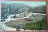 Carte postala, Baile Govora, vedere din parc, 1914