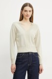 Armani Exchange pulover femei, culoarea bej, light, XW000117 AF10352