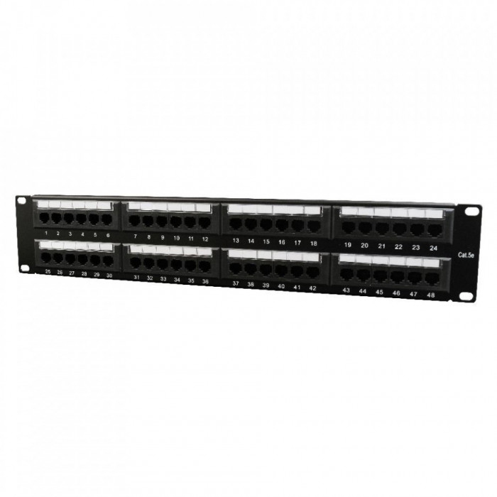 Patch panel Gembird, 48 porturi, Cat.6