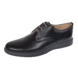 Pantofi barbati casual din piele naturala Negru GKR30N