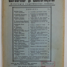 REVISTA CURSURILOR SI CONFERINTELOR - ANTOLOGIA CUGETATORILOR ROMANI , ANUL II , NR. 5-7 , IULIE - SEPTEMBRIE , 1937