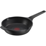 Tigaie Tefal Robusto, 28 cm, inductie, invelis antiaderent din titan, aluminiu turnat, indicator Thermo-Signal, margini turnare, maner lateral integra