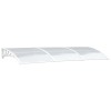 Copertina Marchiza Modulara 360x80 cm, Policarbonat Transparent, Protectie Ploaie Grindina, Alb