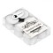 Lum&acirc;nări Parfumate Tip Pastilă, Set 6 Bucăți, Aromă Iasomie, Timp Ardere 7-8 Ore, Diametru 3.8 cm, &Icirc;nălțime 2.5 cm, Alb