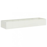 Jardiniera alb 280x80x40 cm otel