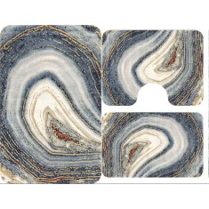 Set Covorașe Baie 3 piese: 60x90cm, 60x45cm, 60x45cm, Tornadă