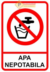 Indicator apa nepotabila foto